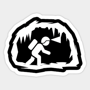 Caving Cave Cave Speleology Sticker